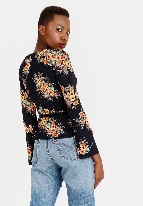 Revenge - Wrap Top Navy
