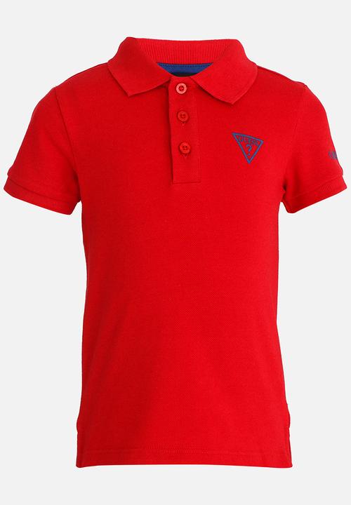 GUESS - Basic Polo Shirt Red