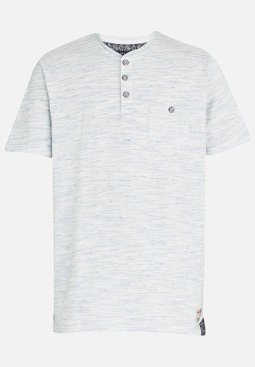 Brave Soul - Yarn Dyed T-shirt Blue