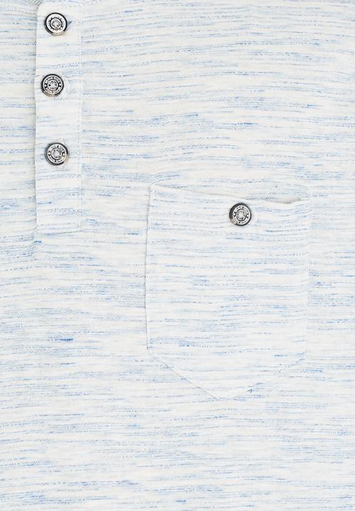 Brave Soul - Yarn Dyed T-shirt Blue