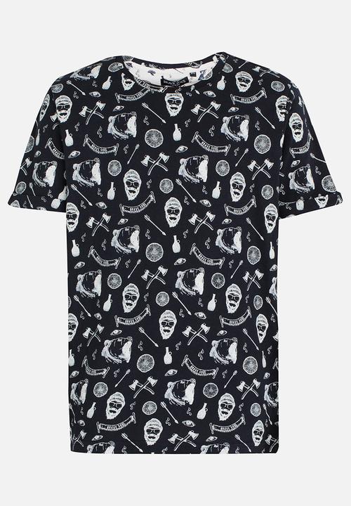 Brave Soul - Crew Neck T-shirt Navy
