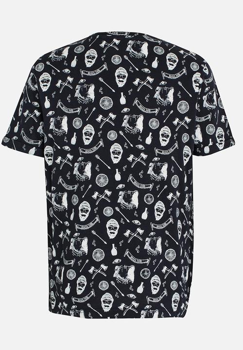 Brave Soul - Crew Neck T-shirt Navy