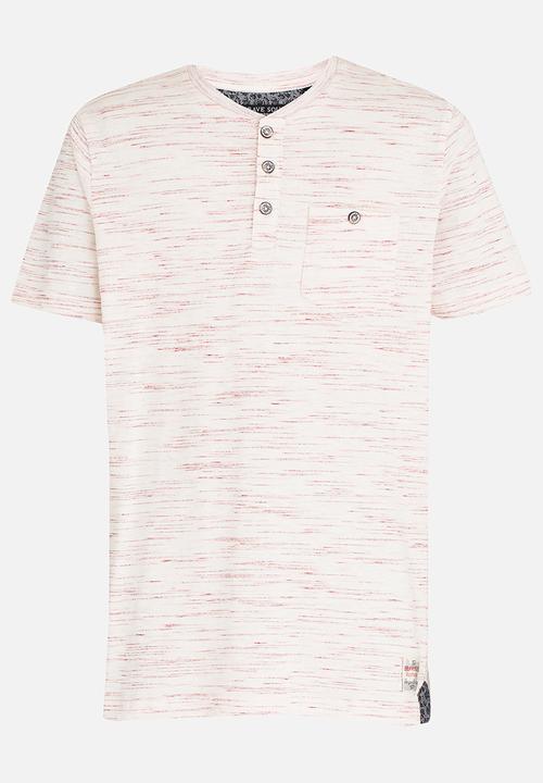 Brave Soul - Yarn Dyed T-shirt Pale Pink