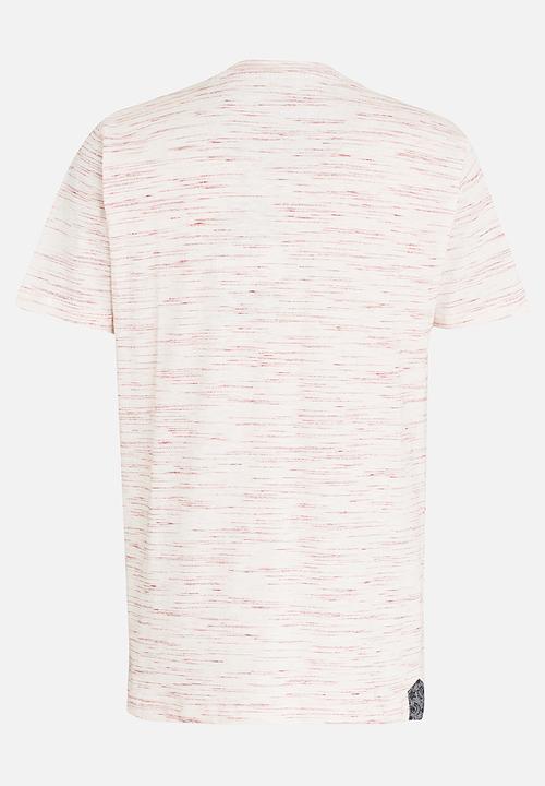 Brave Soul - Yarn Dyed T-shirt Pale Pink