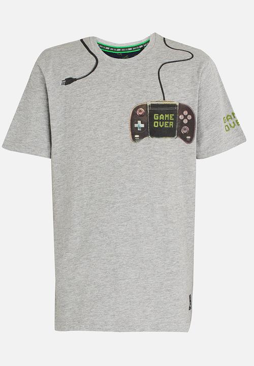 Brave Soul - Crew Neck Tee Grey Melange
