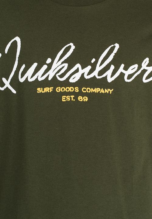 Quiksilver - Double Barrel Boys 3 Tee Khaki Green