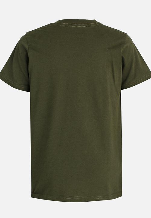 Quiksilver - Double Barrel Boys 3 Tee Khaki Green