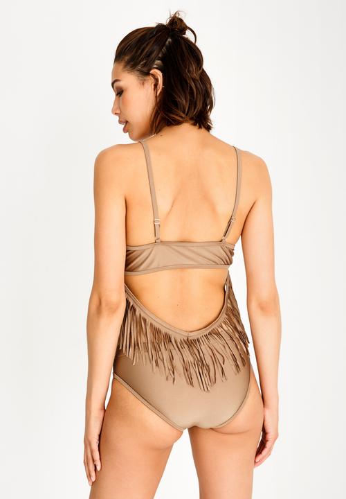 Brave Soul - Martha Tassle Tankini Set Metallic