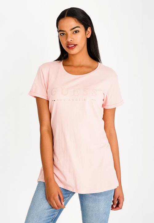 GUESS - Guess Bling Tee Pale Pink