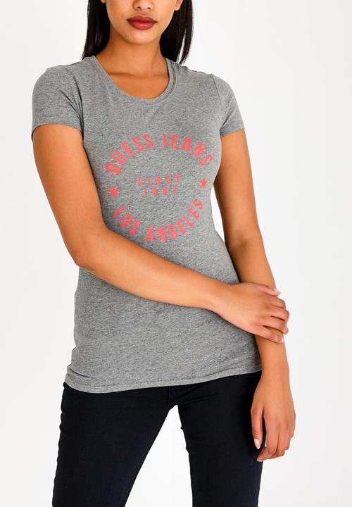 GUESS - Guess Classic Varsity Tee Grey