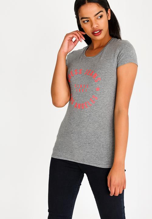 GUESS - Guess Classic Varsity Tee Grey