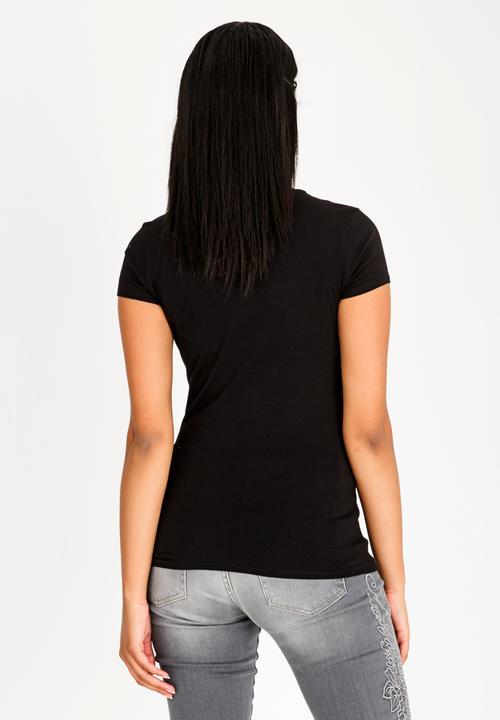 GUESS - Guess Western Logo Tee Black