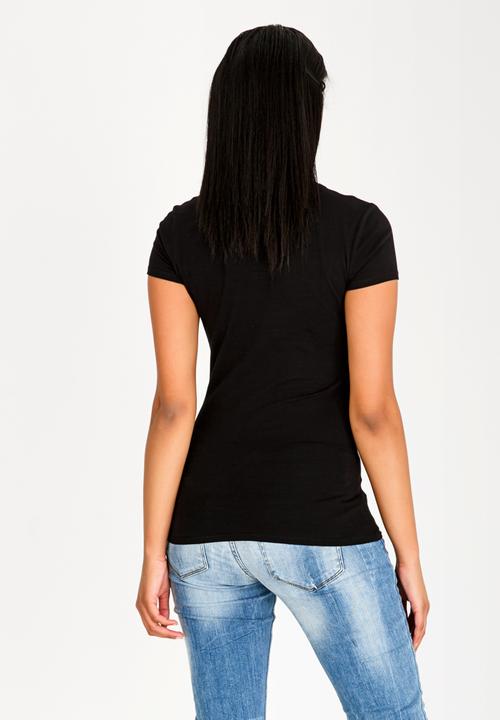 GUESS - Guess Short Sleeve Bling Tee Black