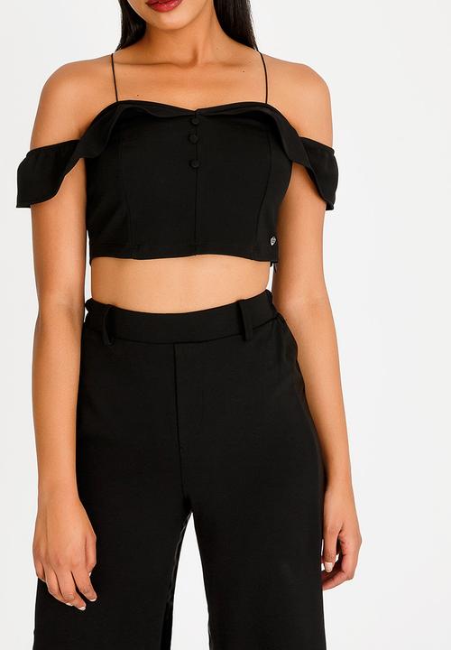 SISSY BOY - Sugar Crop Top Black