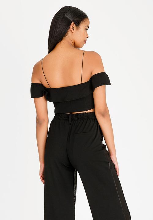 SISSY BOY - Sugar Crop Top Black