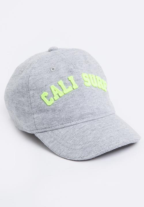 MINOTI - Baseball Pique Cap with Applique Slogan Grey