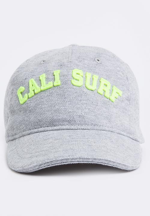 MINOTI - Baseball Pique Cap with Applique Slogan Grey
