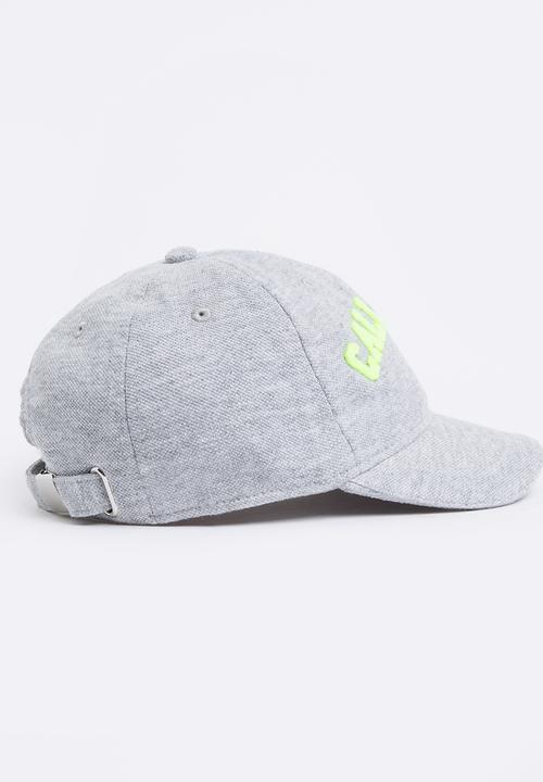MINOTI - Baseball Pique Cap with Applique Slogan Grey