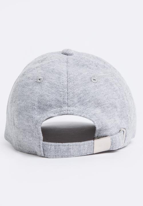 MINOTI - Baseball Pique Cap with Applique Slogan Grey