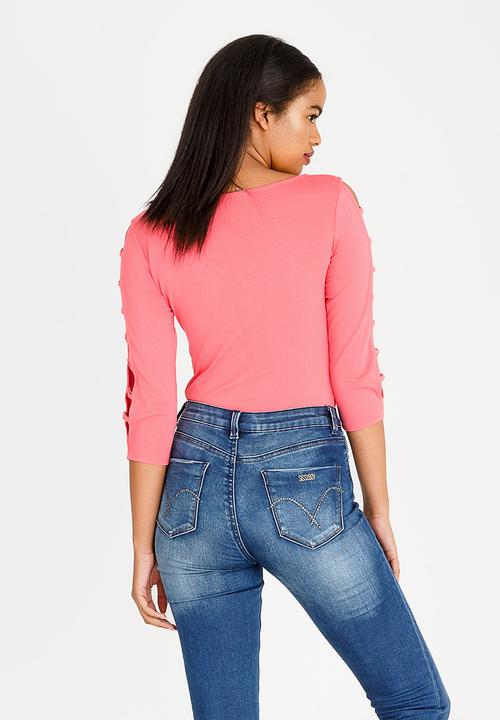SISSY BOY - Reona One Up Top Coral