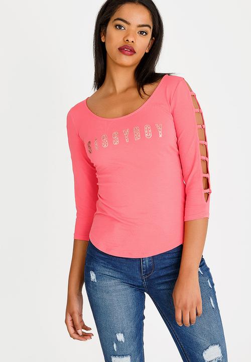 SISSY BOY - Reona One Up Top Coral