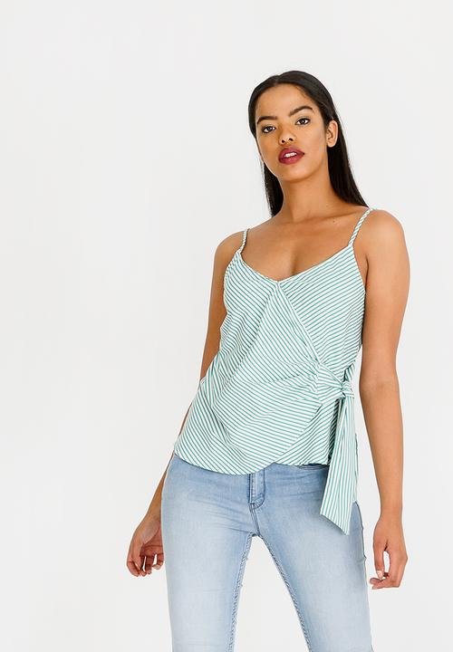 SISSY BOY - Stripe Cami Tee Green