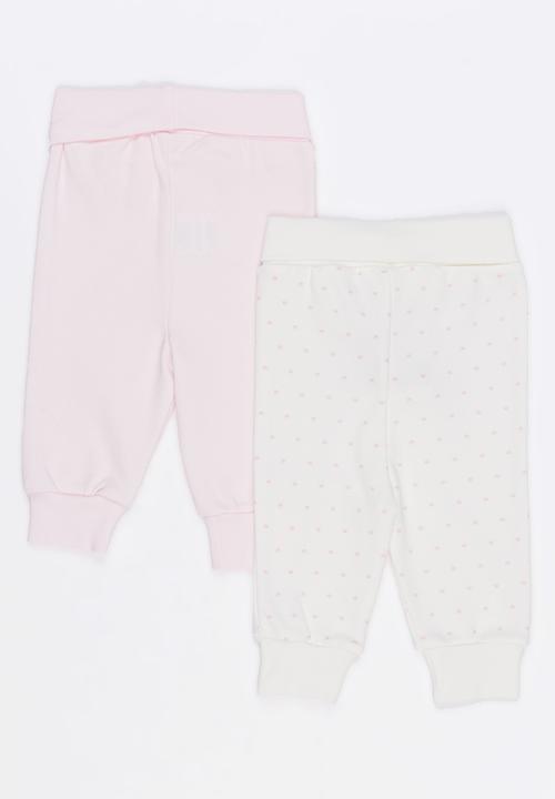 Baby Corner - Printed 2 Pack Pants Mid Pink