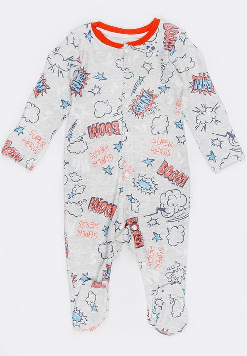 Baby Corner - Printed Sleepsuit Multi-colour