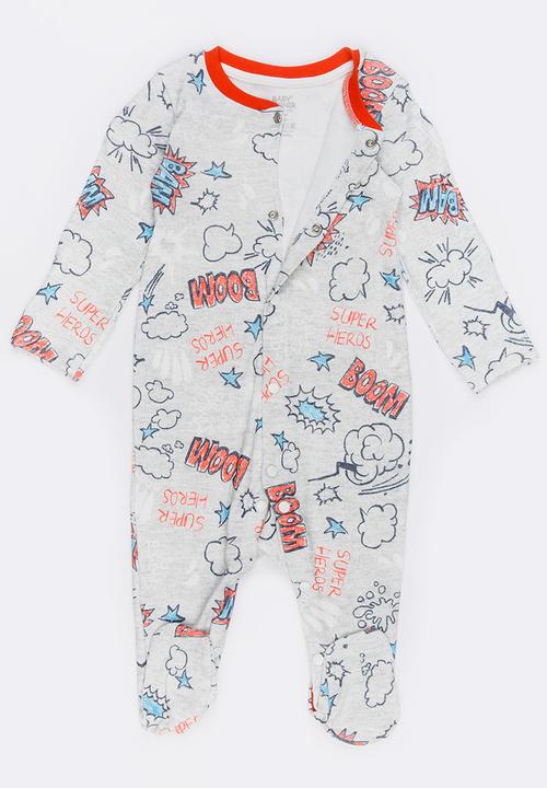 Baby Corner - Printed Sleepsuit Multi-colour