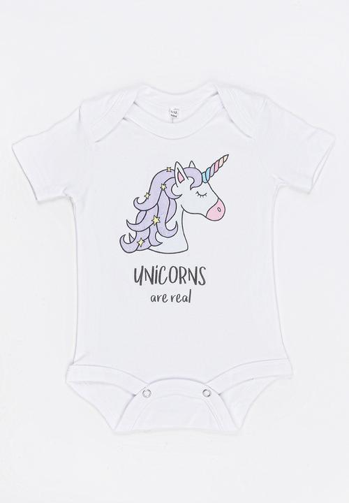 Funky Shop - Slogan Baby Grow White