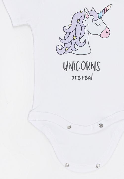 Funky Shop - Slogan Baby Grow White