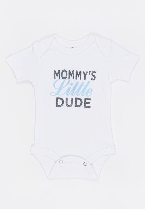 Funky Shop - Slogan Baby Grow White