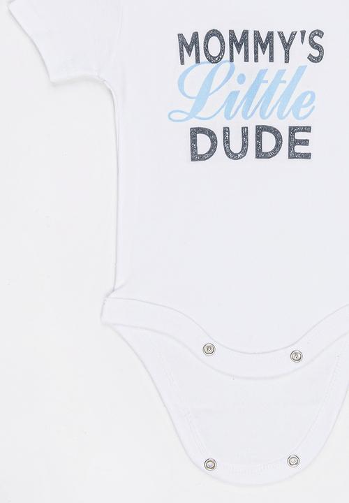 Funky Shop - Slogan Baby Grow White