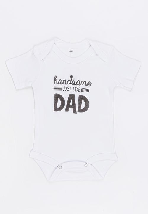 Funky Shop - Slogan Baby Grow White