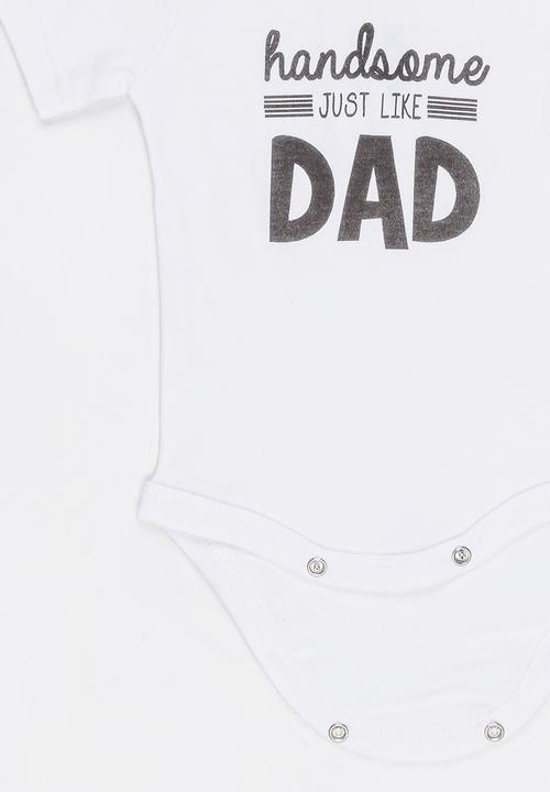 Funky Shop - Slogan Baby Grow White