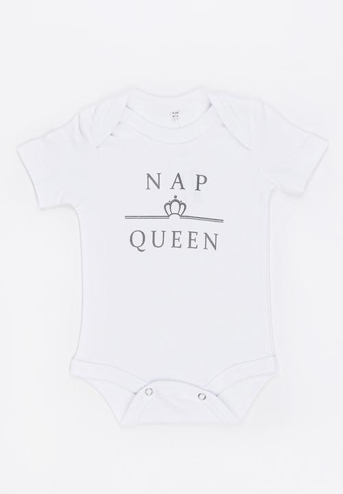 Funky Shop - Slogan Baby Grow White