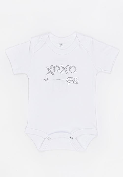 Funky Shop - Slogan Baby Grow White