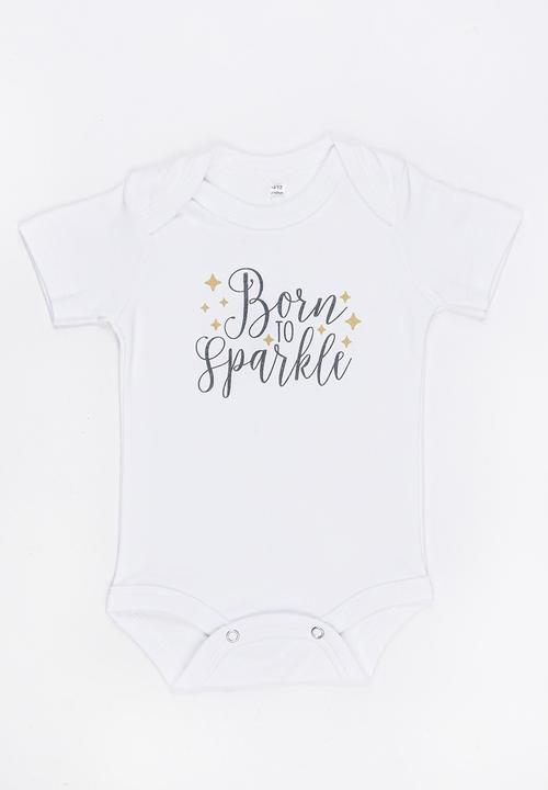 Funky Shop - Slogan Baby Grow White