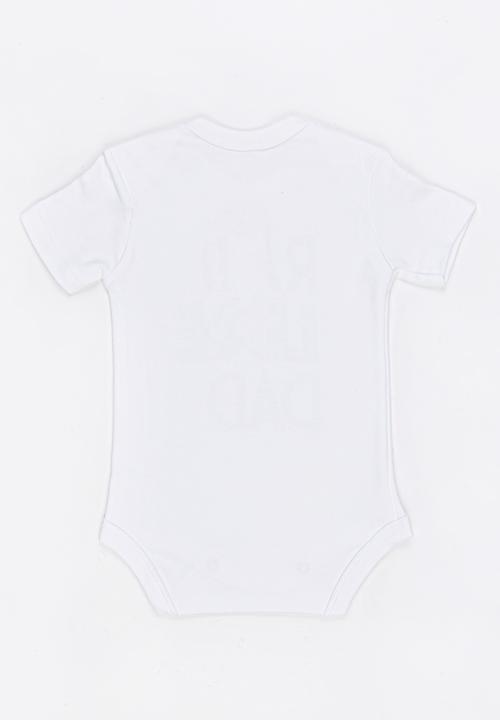 Funky Shop - Rad baby grow - white