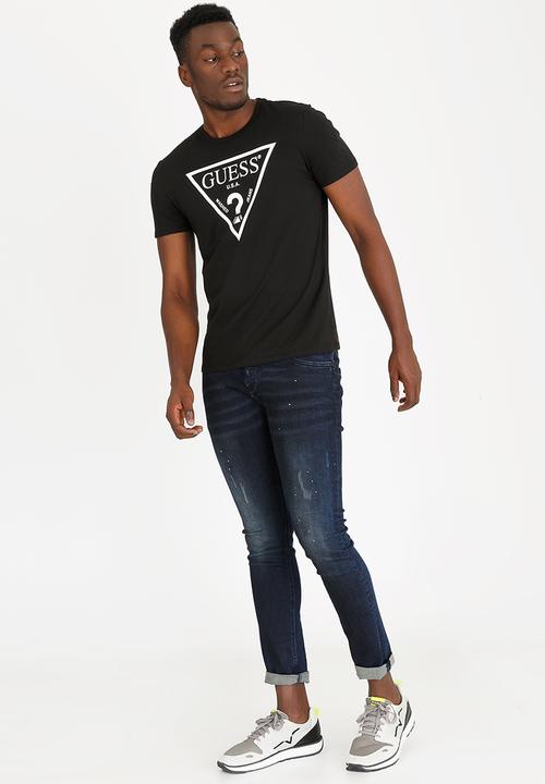 GUESS - Guess Classic Triangle Tshirt Navy