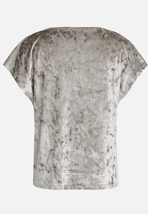 MINOTI - Utility Crushed Velvet Oversized Tee Grey