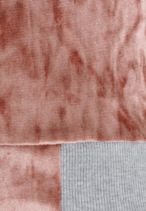 Rebel Republic - Velvet Bomber Jacket Pale Pink