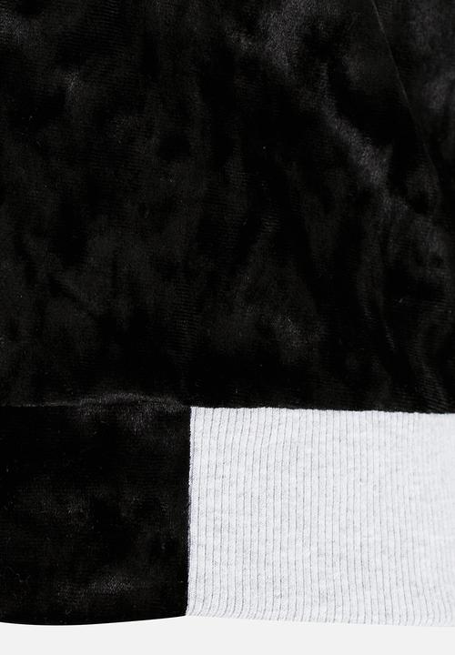 Rebel Republic - Velvet Bomber Jacket Black