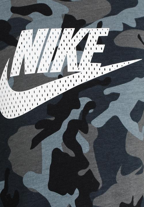 Nike - Nike Mesh Futura Camo Knit Tee Black