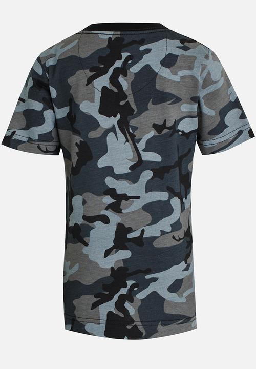 Nike - Nike Mesh Futura Camo Knit Tee Black