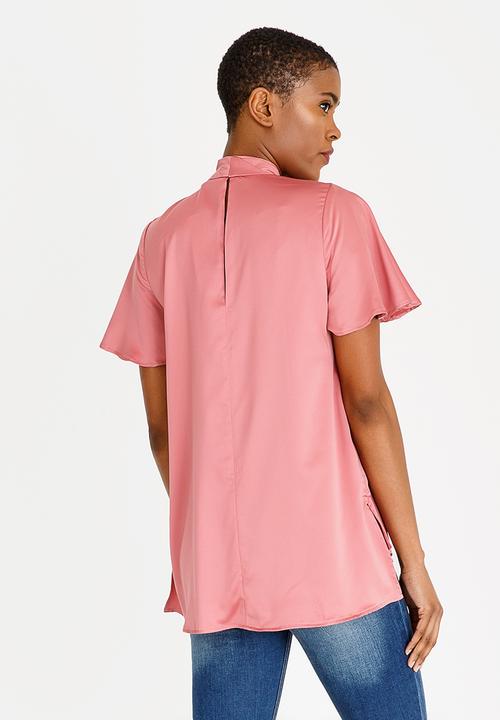 STYLE REPUBLIC - Kitty Bow Blouse Rose