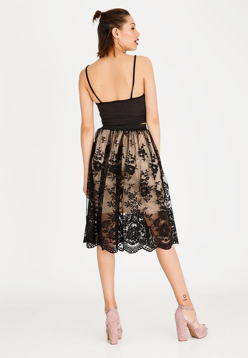 STYLE REPUBLIC - Two Piece Event Dress Set Black