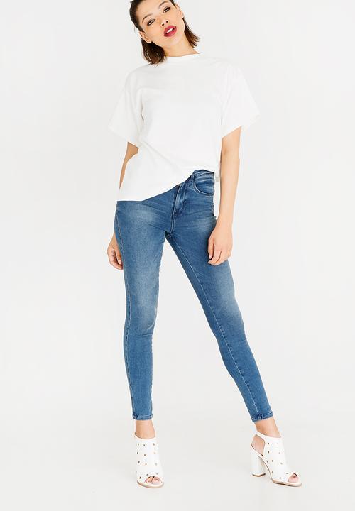 c(inch) - High Neck T-Shirt Off White