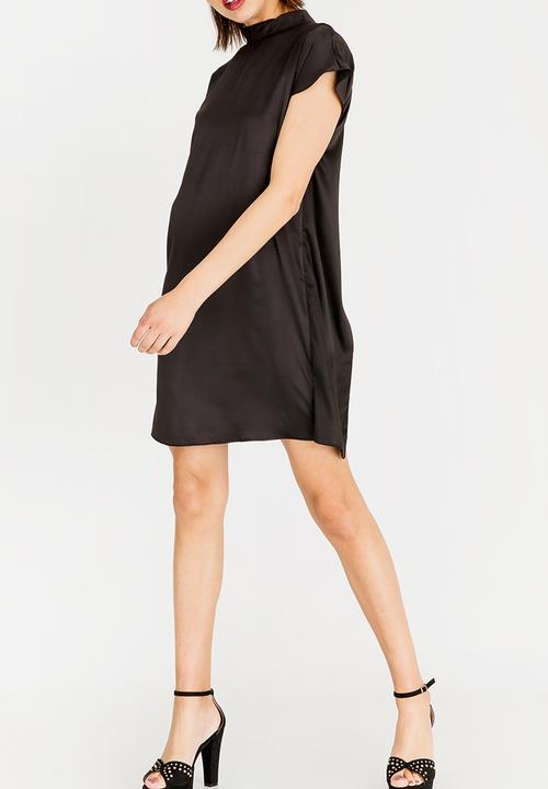 c(inch) - Back Detail Mini Dress Black