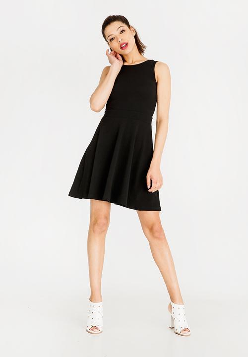 c(inch) - Fit And Flare Dress Black